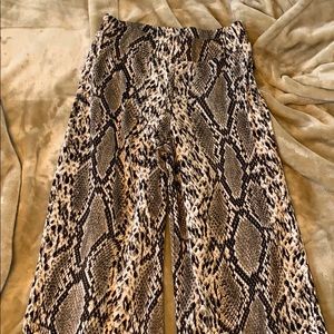 Snakeskin pants